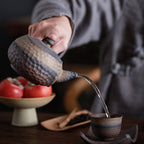 Japanese Ceramic Kyusu Teapot Chinese Kung Fu Teapot Drinking Utensil 200ml