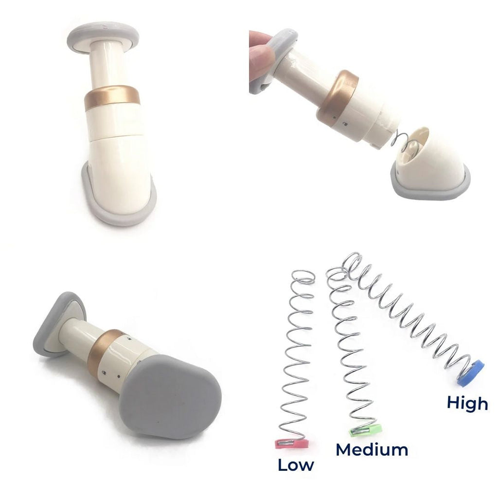 Adjustable Neckline Exercise Device with Coil Resistance