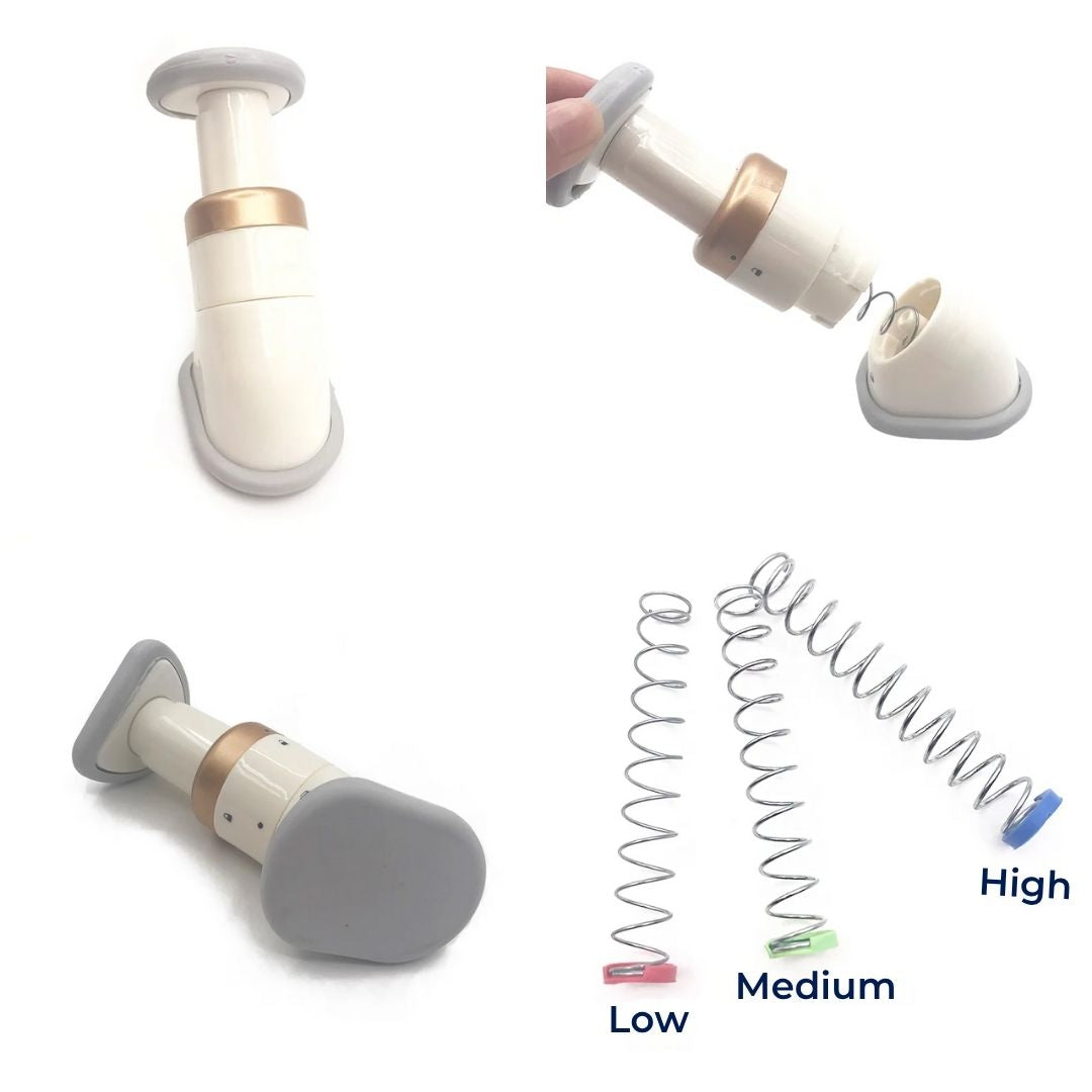 Adjustable Neckline Exercise Device with Coil Resistance