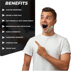 Jawline Sculptor | Jaw Toner Food-Grade Silica Gel Facial Exerciser for Slimming & Defining Mewing at Home or On-the-Go