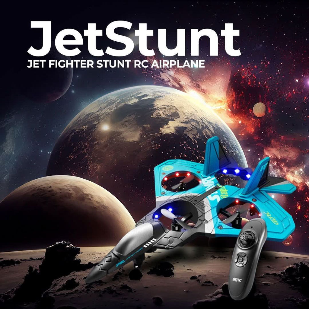 RC airplane with 360° stunt functions for exciting flight adventures