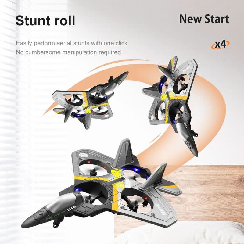 RC airplane with 360° stunt functions for exciting flight adventures
