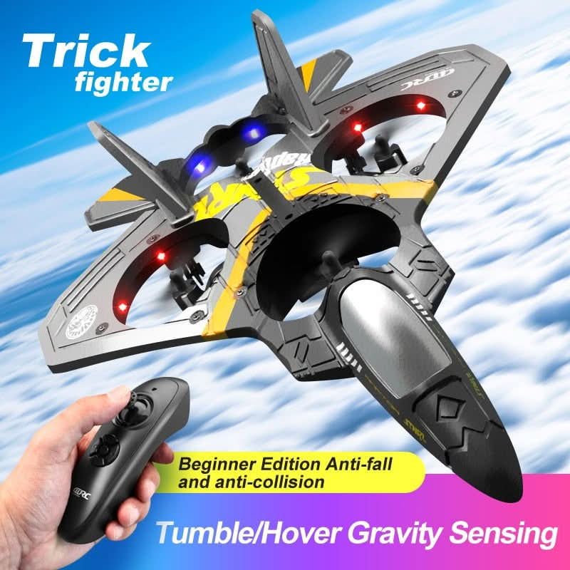 RC airplane with 360° stunt functions for exciting flight adventures