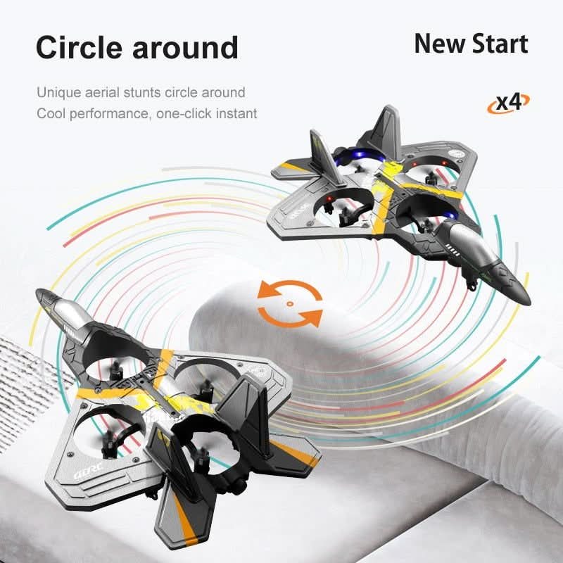 RC airplane with 360° stunt functions for exciting flight adventures