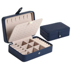 Elegant Leather Jewelry Box for Rings & Earrings