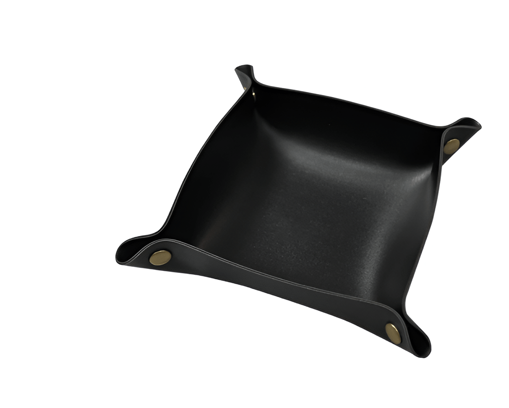 Leather tray catch basin storage box