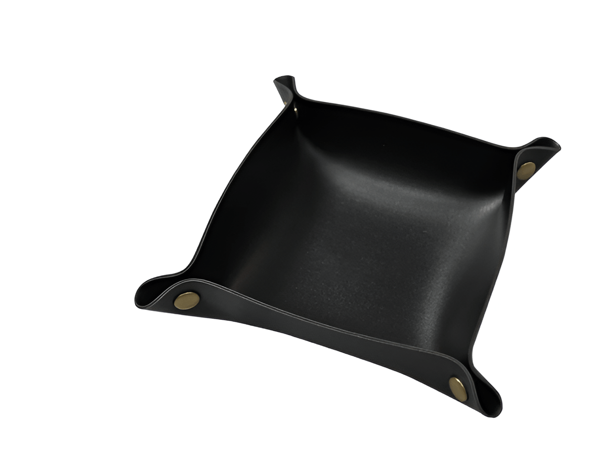 Leather tray catch basin storage box