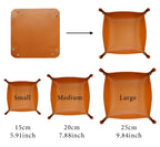 Leather tray catch basin storage box