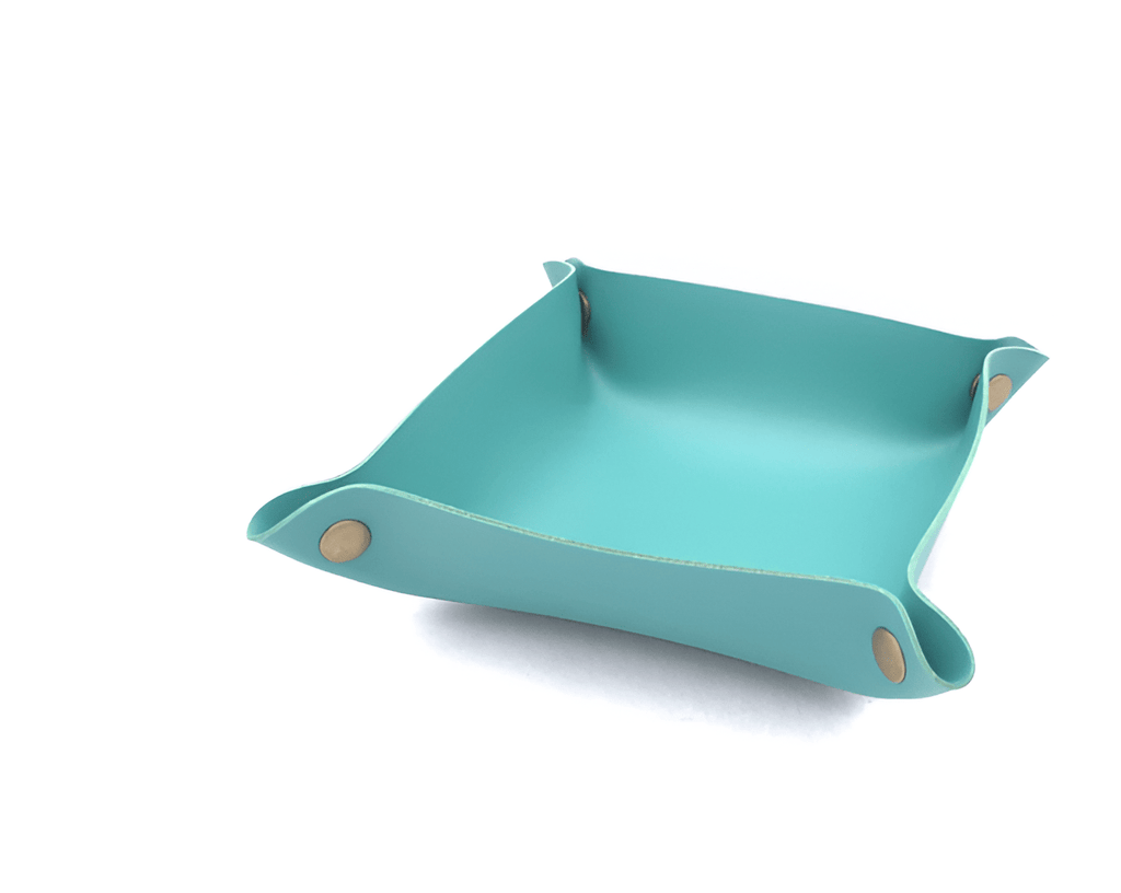 Leather tray catch basin storage box