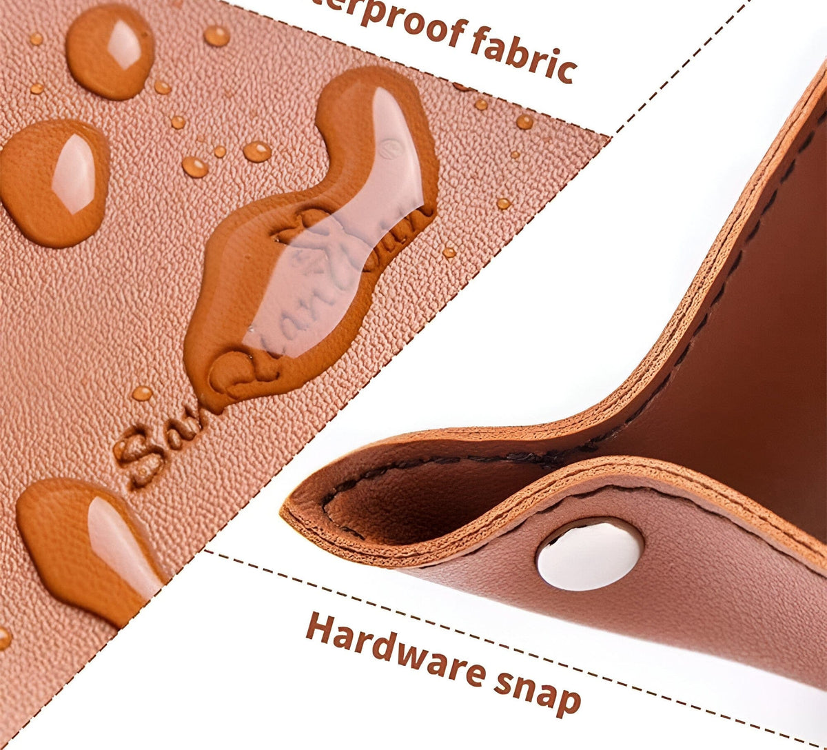 Leather tray catch basin storage box