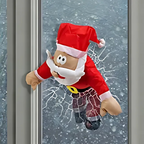 WindowFest | Christmas Window Decoration Santa Reindeer Party Decoration