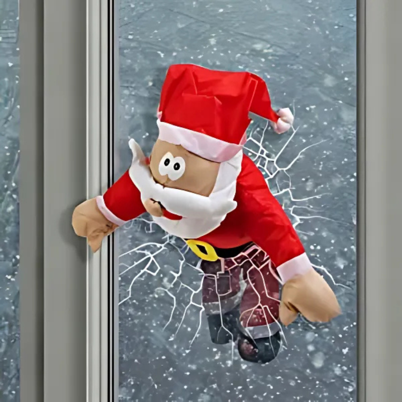 WindowFest | Christmas Window Decoration Santa Reindeer Party Decoration