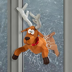 WindowFest | Christmas Window Decoration Santa Reindeer Party Decoration