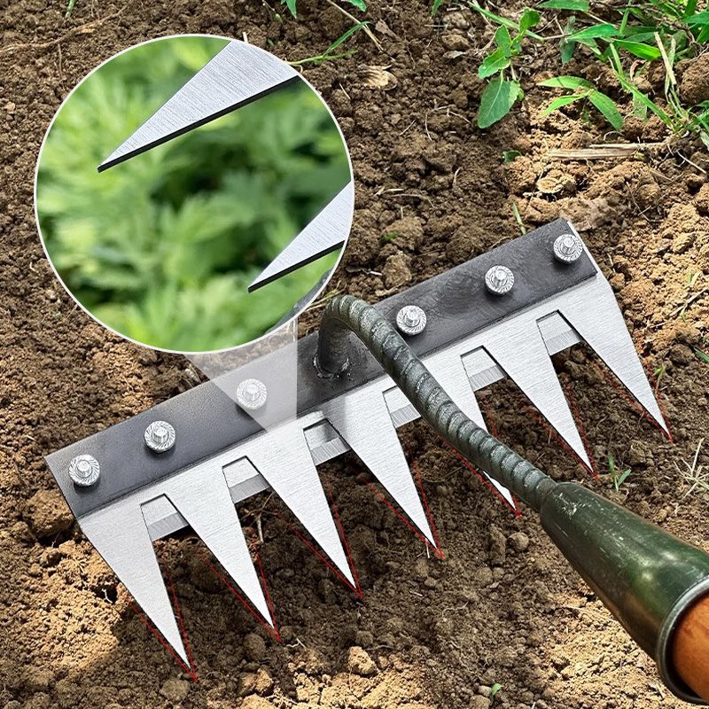 GardenTand Expert – Versatile hand rake made of carbon steel for precision work