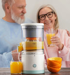 Electric citrus juicer with juice collector – For fresh juice in seconds
