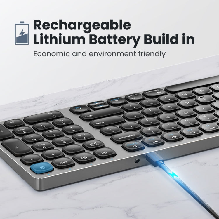 K4500 Wireless Bluetooth Keyboard + Three-Mode Silent Charging Mouse Set