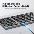 K4500 Wireless Bluetooth Keyboard + Three-Mode Silent Charging Mouse Set