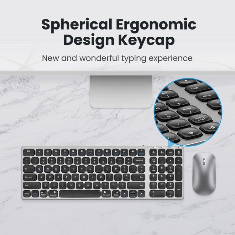 K4500 Wireless Bluetooth Keyboard + Three-Mode Silent Charging Mouse Set