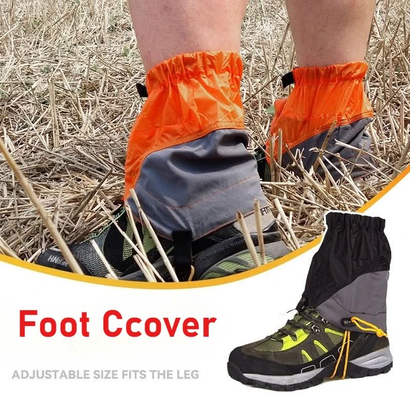 20D waterproof hiking gaiters with extended knee protection
