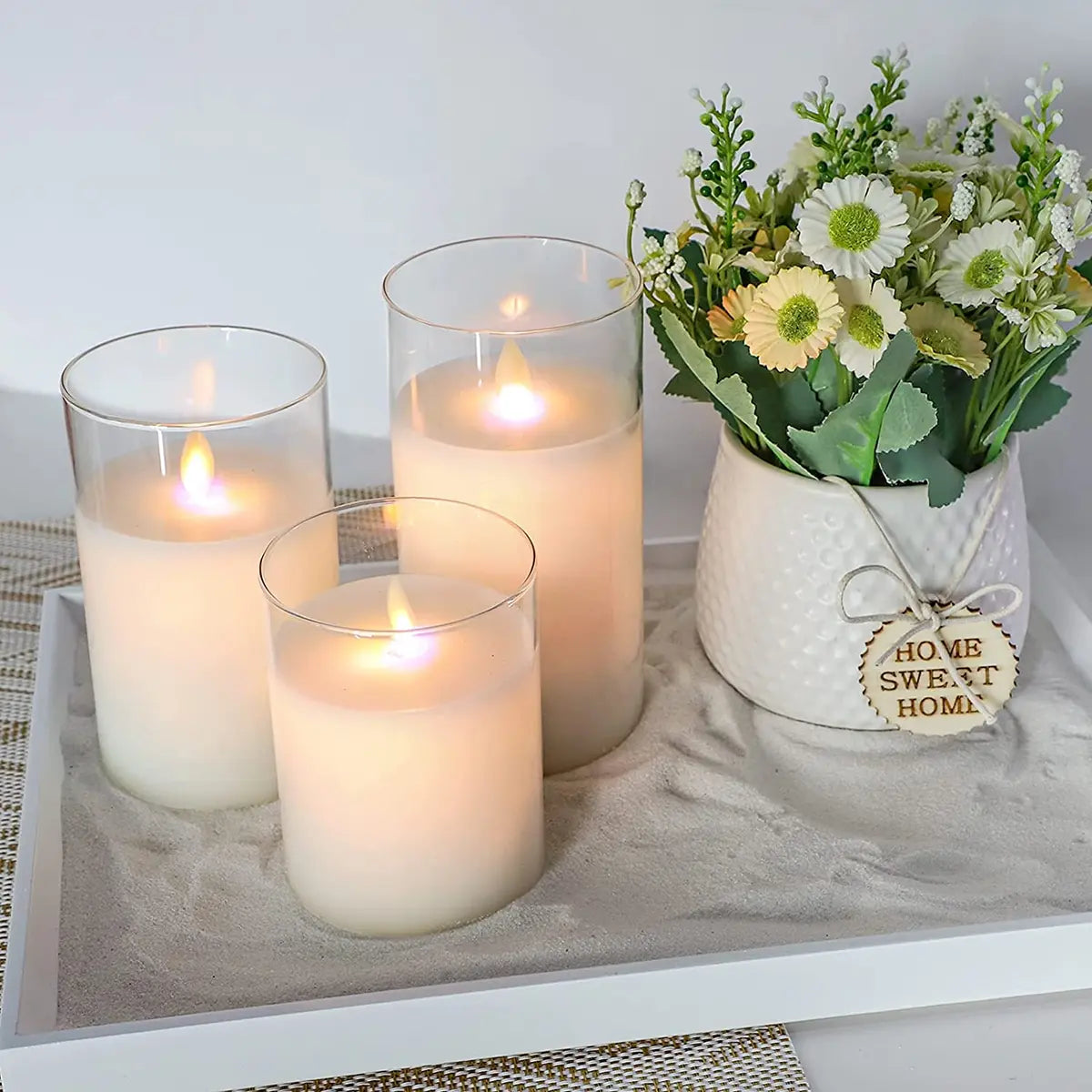 LuxeLumen LED Candle Set | Elegant LED candles with remote control for atmospheric ambiance