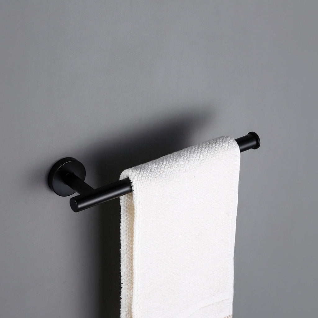 KOL Towel Holder Black | Wall Towel Holder in Stainless Steel