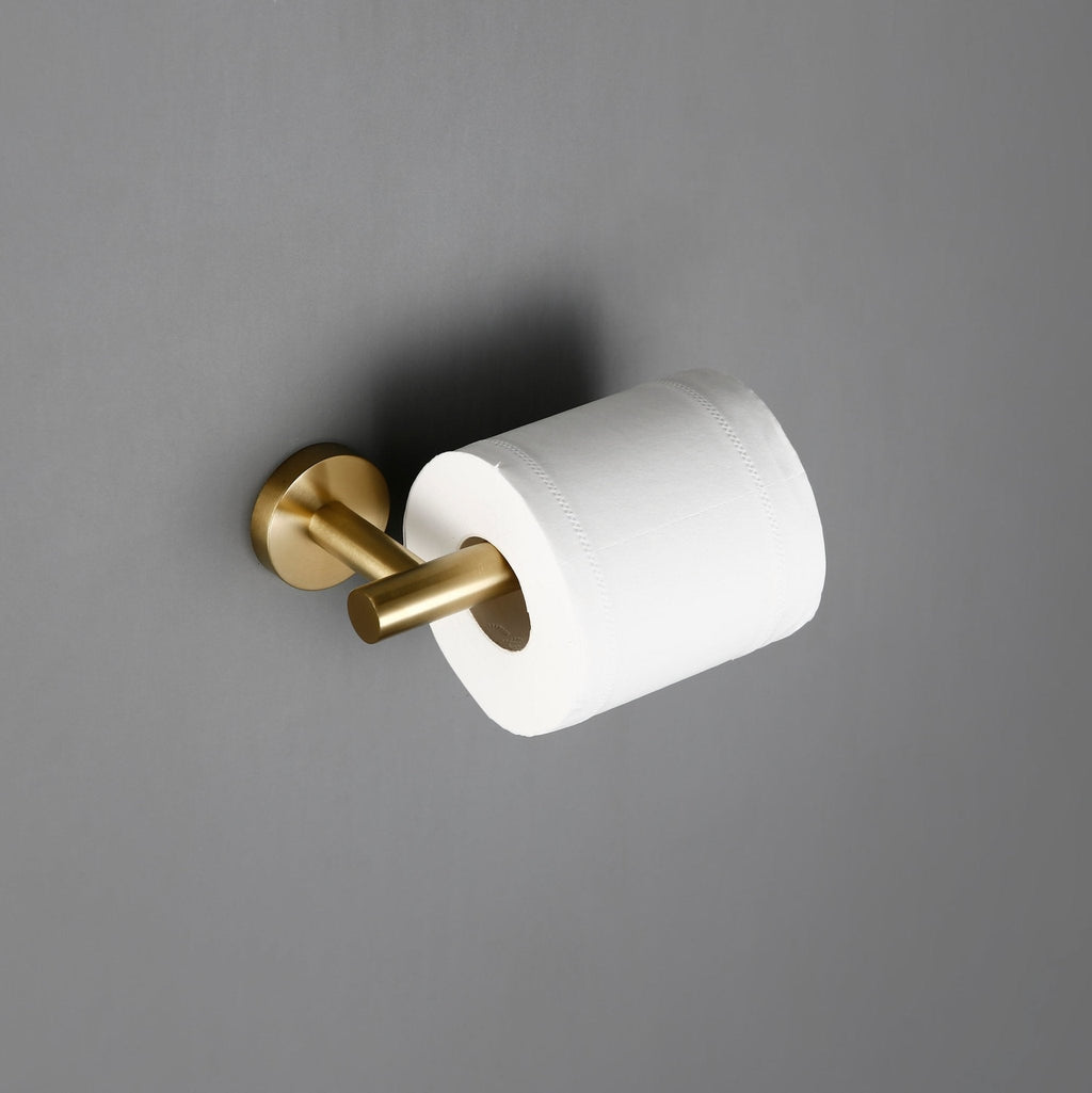 KOL | Round stainless steel toilet paper holder for bathroom