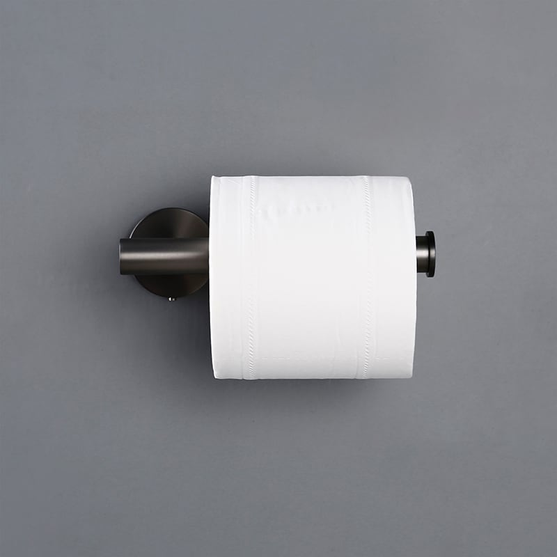 KOL | Round stainless steel toilet paper holder for bathroom