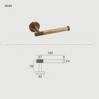 KRAM | Solid Brass Toilet Paper Holder Modern Elegant