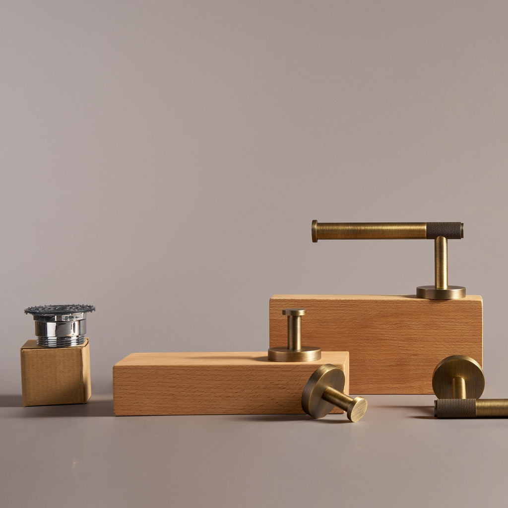 KRAM | Solid Brass Toilet Paper Holder Modern Elegant