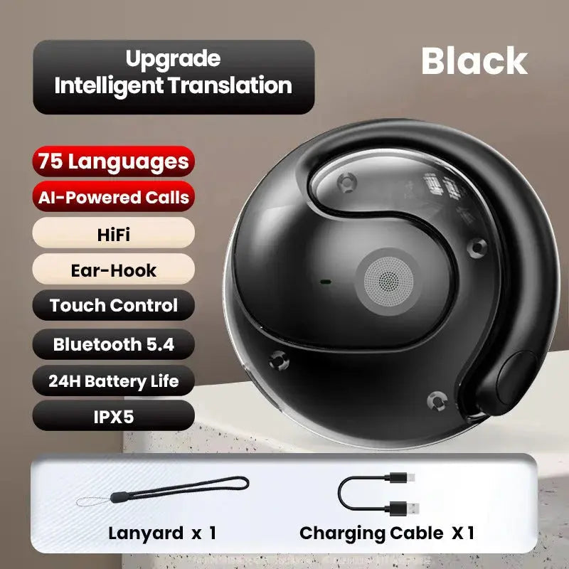 Wireless Bluetooth Translation Earbuds – Real-Time Language Assistance Worldwide