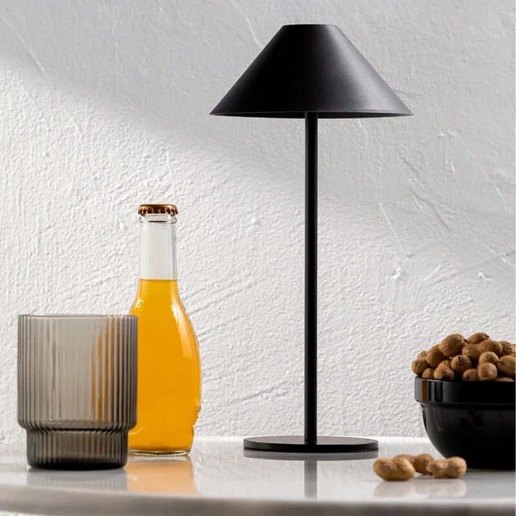 Wireless Table Lamp Black | Touch-Dimmable LED Table Light