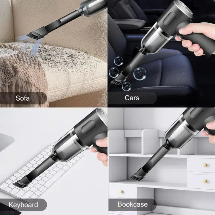Wireless 3-in-1 Mini Vacuum Cleaner – Vacuuming, Blowing & Brushing in one