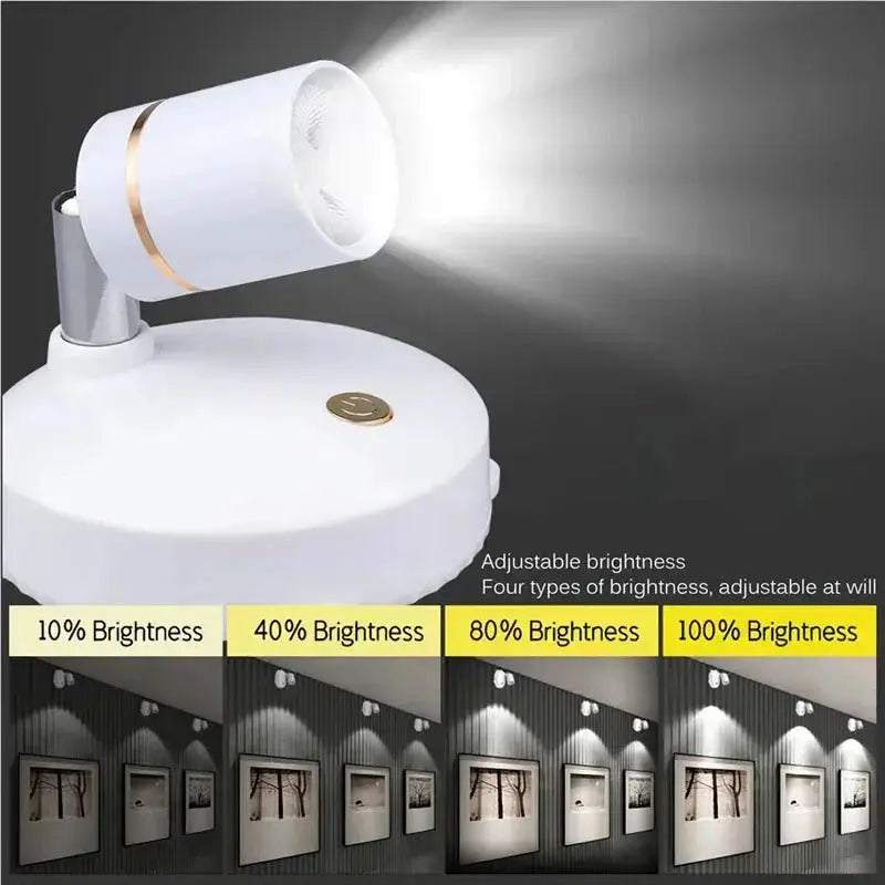 Wireless LED Spotlight – Flexible, Dimmable, Stylish