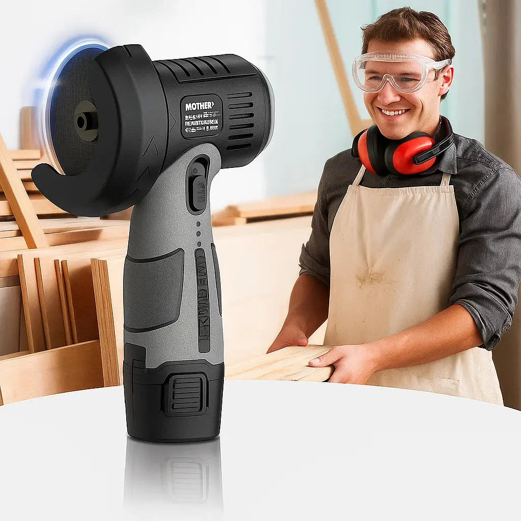 Cordless Mini Angle Grinder with Cutting Disc