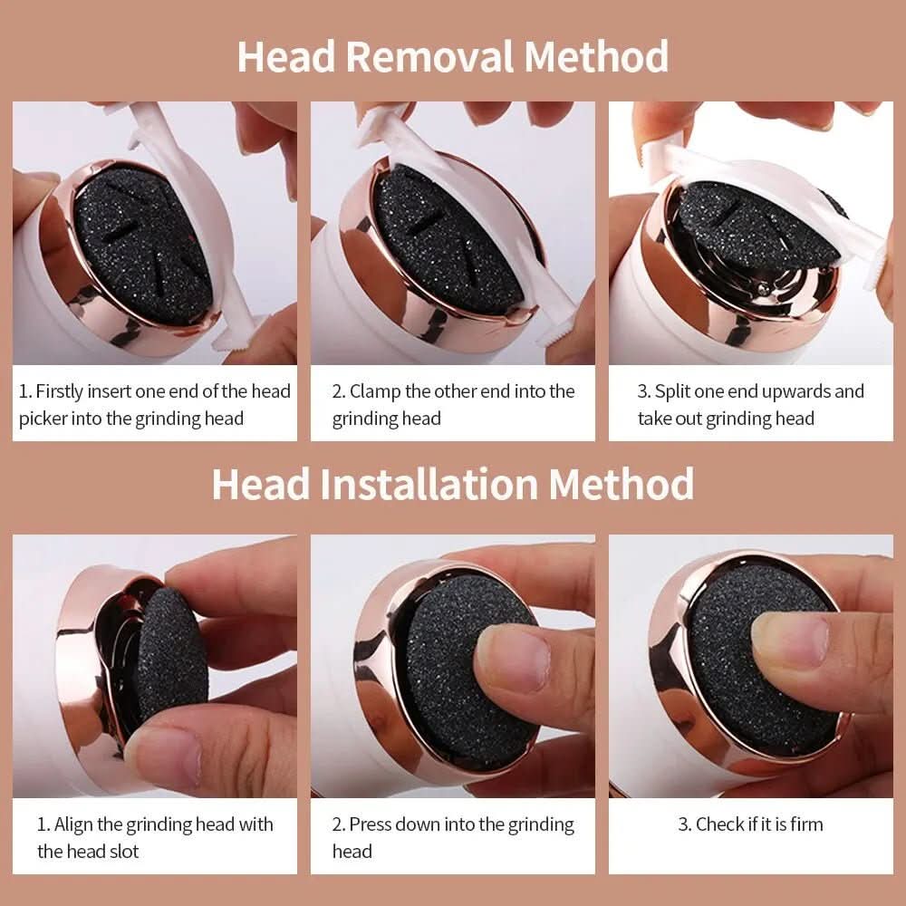 Rechargeable foot care device for silky soft feet