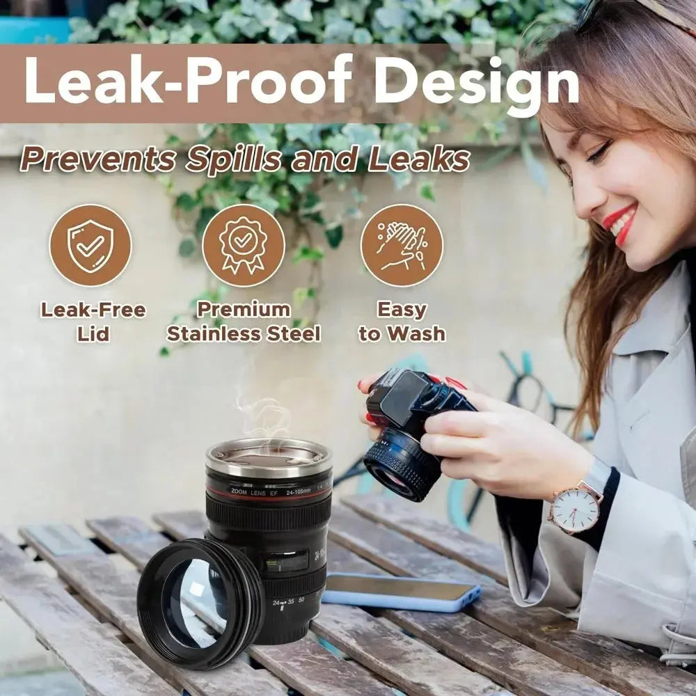 Camera Lens Mug – Insulating and decorative