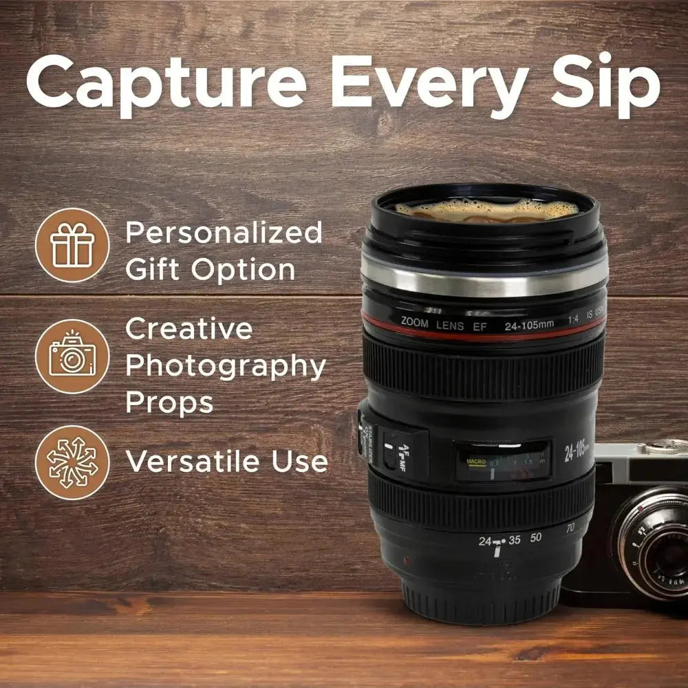 Camera Lens Mug – Insulating and decorative