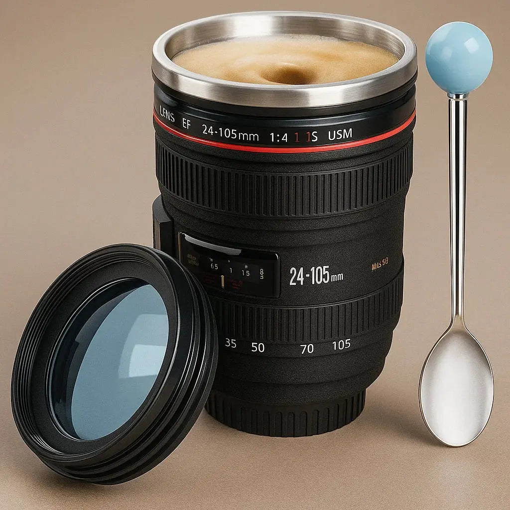 Camera Lens Mug – Insulating and decorative
