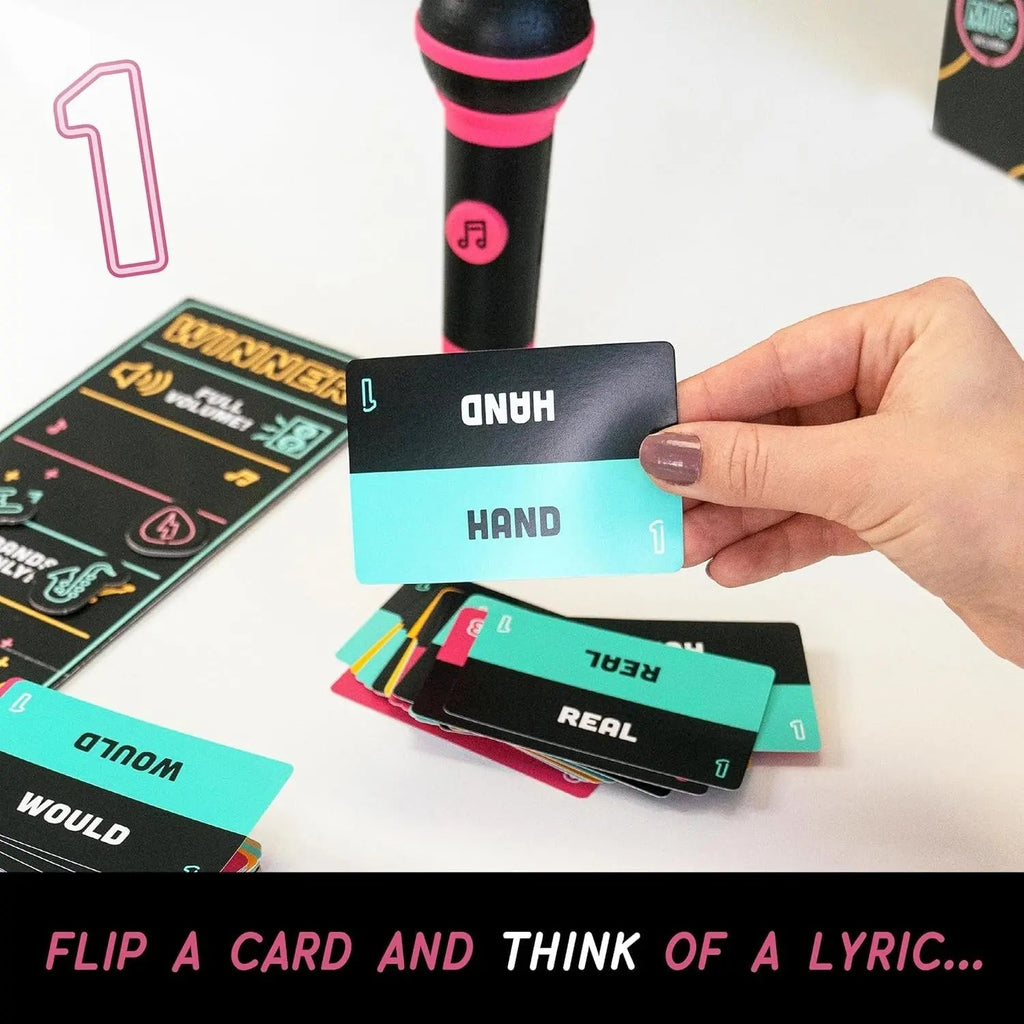 Karaoke party game for non-singers