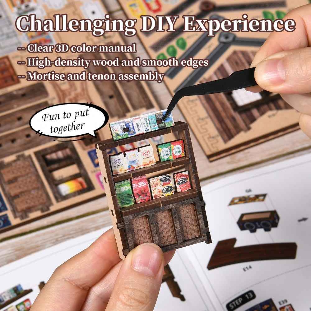 Kasuga Grocery Store DIY Mini Book Nook Kit