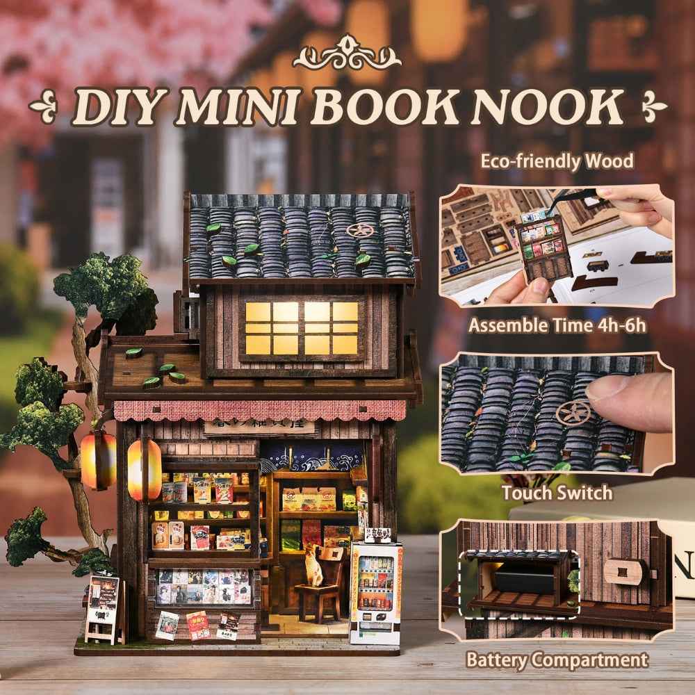 Kasuga Grocery Store DIY Mini Book Nook Kit