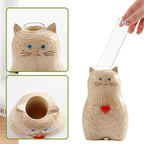 Cat wooden vase – Decor & gift for cat lovers