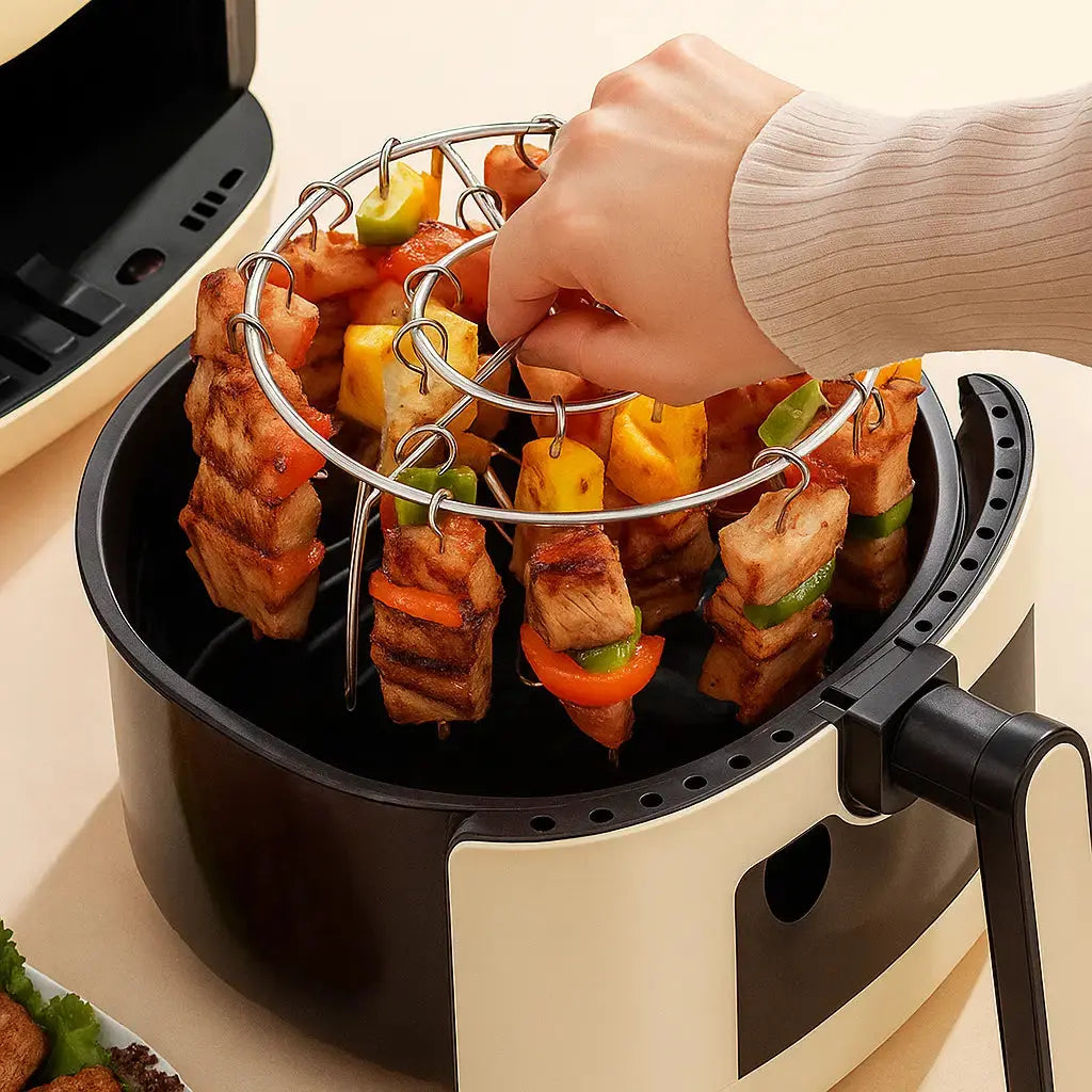 Kebab Grill for Hot Air Fryers – Even Cooking & BBQ Enjoyment