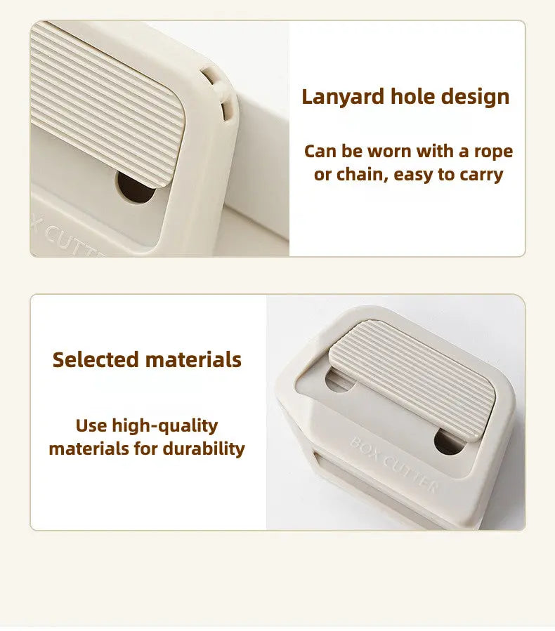 Ceramic box cutter – With automatic blade retraction & magnet function