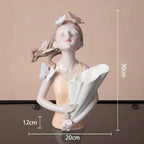 Ceramic vase Butterfly girl – Elegant & modern flower vase