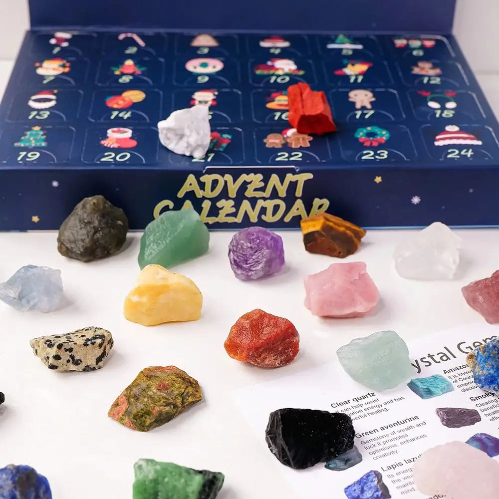 GemNova Kristal Adventkalender – 24-daagse kalender met natuurlijke stenen & magische uitstraling