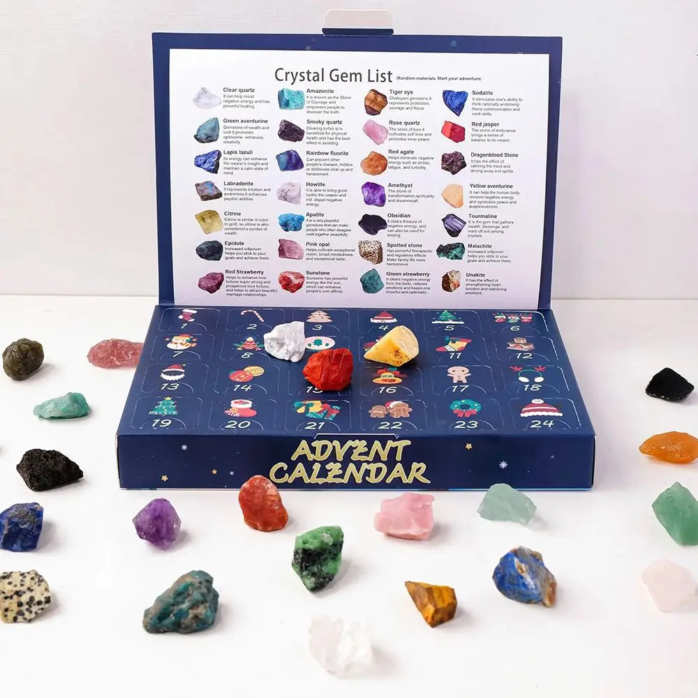 GemNova Kristal Adventkalender – 24-daagse kalender met natuurlijke stenen & magische uitstraling