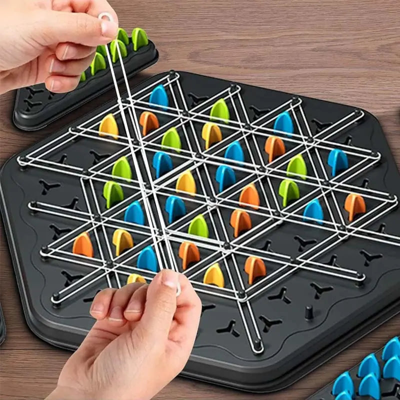 Chain Triangle Strategy Game – elegant thinking game for 2–4 players