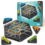 Chain Triangle Strategy Game – elegant thinking game for 2–4 players