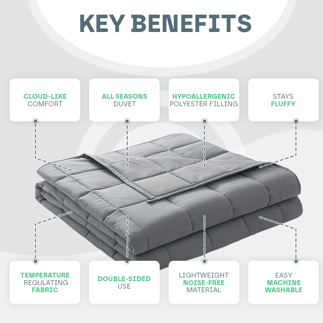 All Seasons Cloud-Soft Duvet | Gentle on Skin, Cozy & Breathable for Twin, Full, Queen, King Sizes